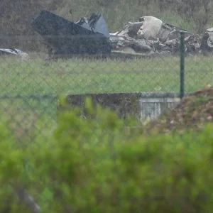 Die Absturzstelle in Hohn bei Rendsburg.