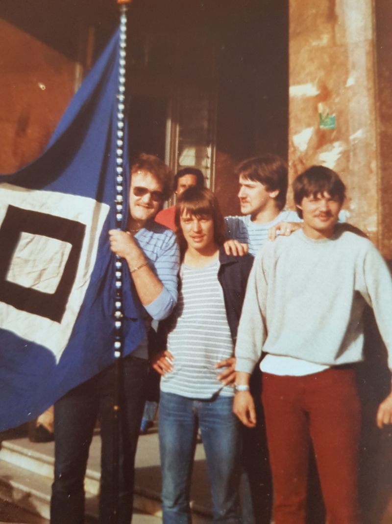 HSV-Fan Bernd Schmidt in Athen