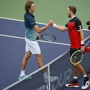 Zverev und Struff reichen sich die Hand