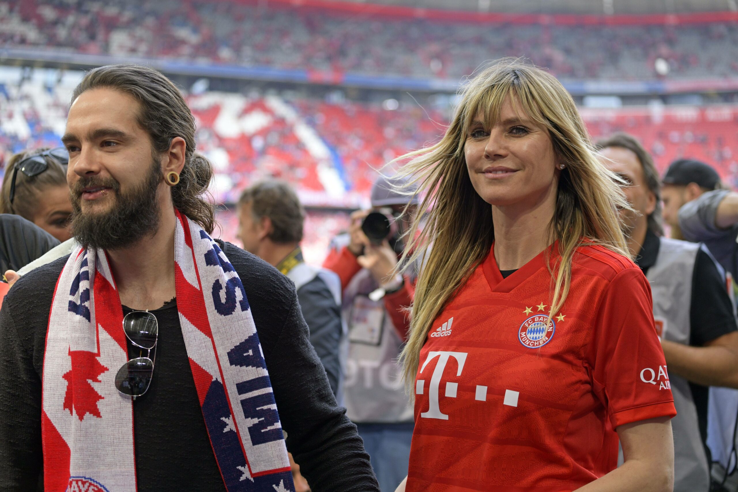 Heidi Klum und Tom Kaulitz in der Allianz-Arena