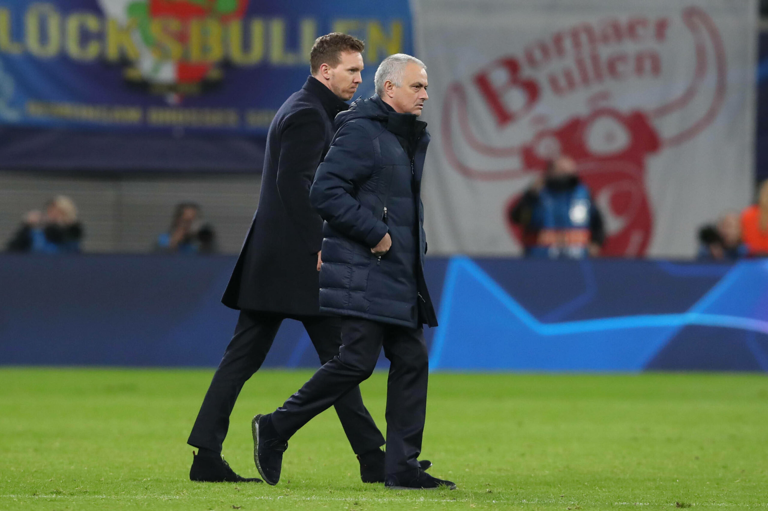 José Mourinho und Julian Nagelsmann trafen mit Tottenham und Leipzig im März 2020 in der Champions League aufeinander.