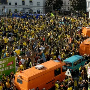 Dortmunds Innenstadt bei der Meisterfeier 2012