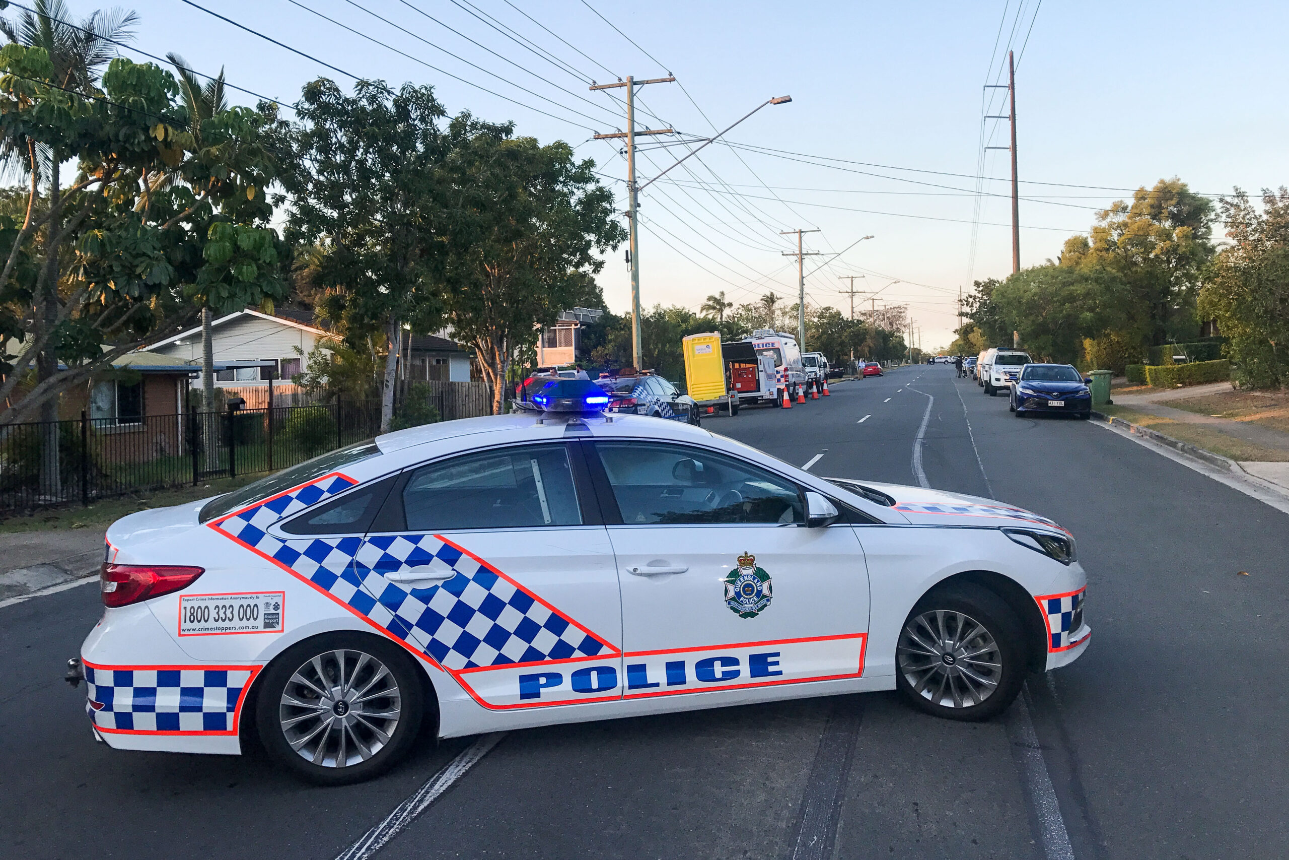 Die Polizei bei einem Einsatz in Brisbane im australischen Bundesstaat Queensland. (Symbolbild)