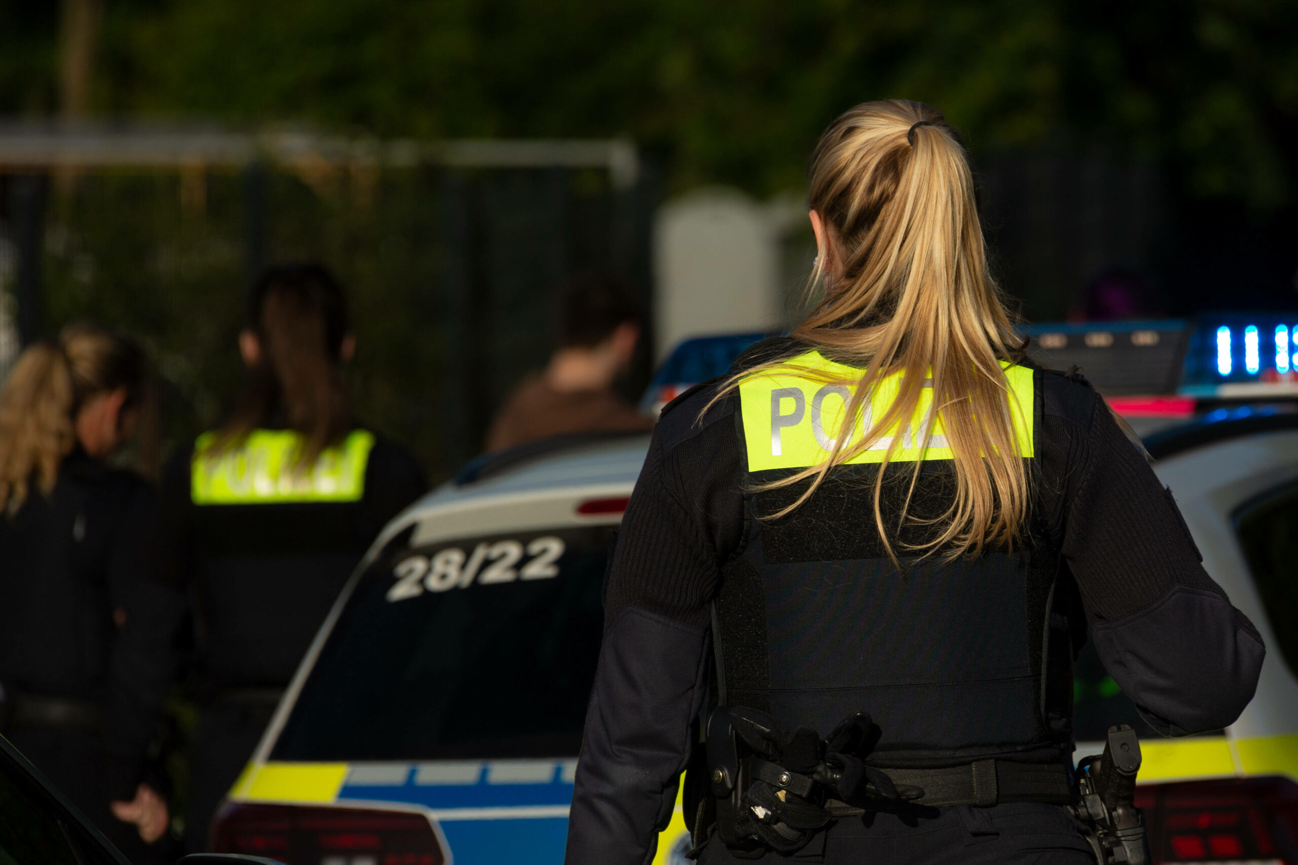 Beamte der Niedersächsischen Polizei im Einsatz