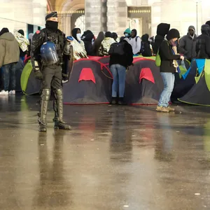 Migranten-Camps in Paris