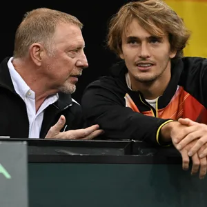 Boris Becker und Alexander Zverev