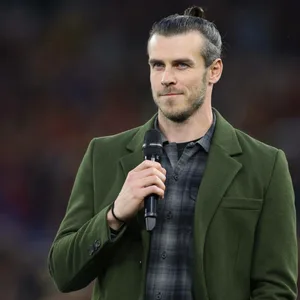 Gareth Bale am Mikrofon