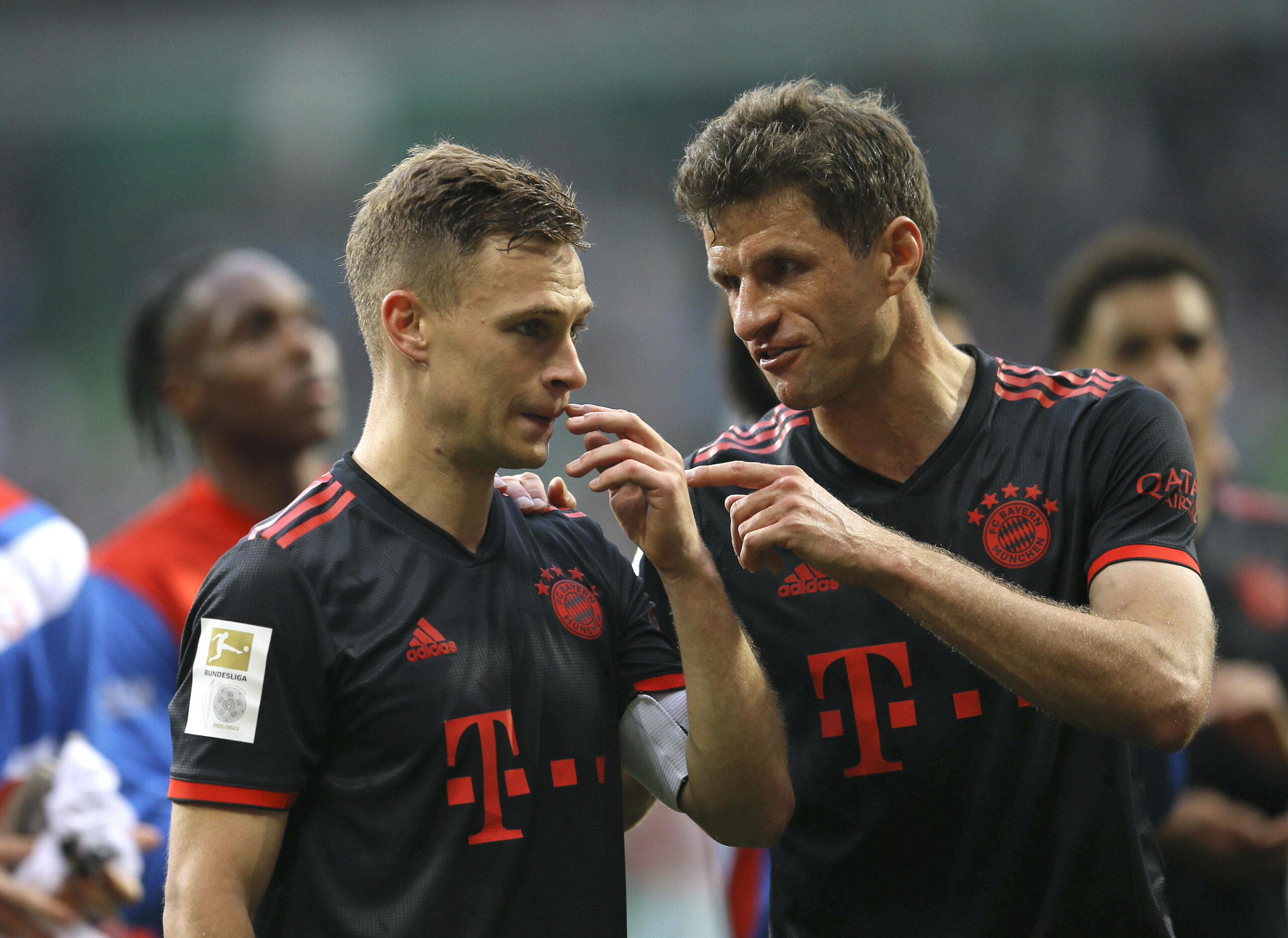 Thomas Müller und Joshua Kimmich beim FC Bayern