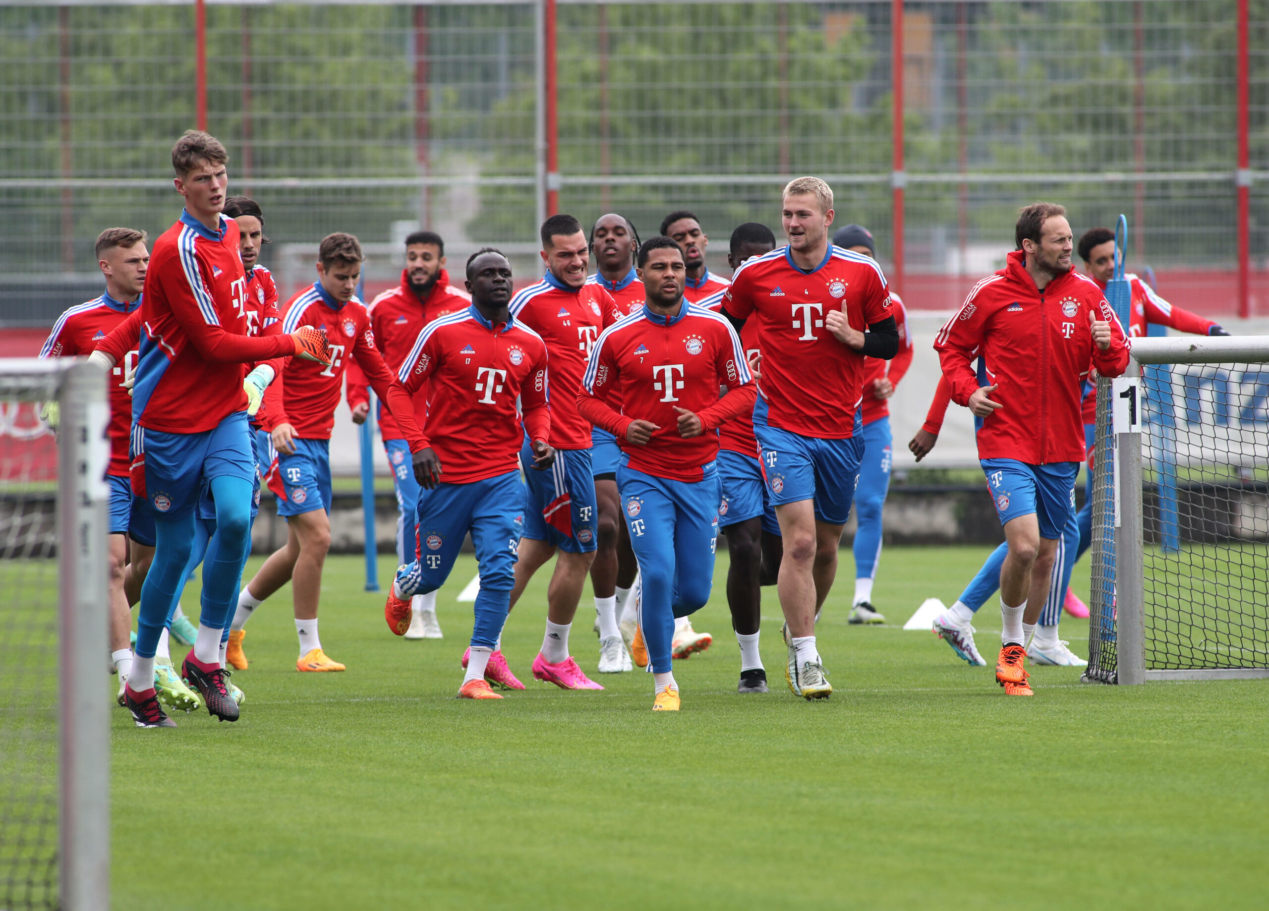 Der FC Bayern beim Training