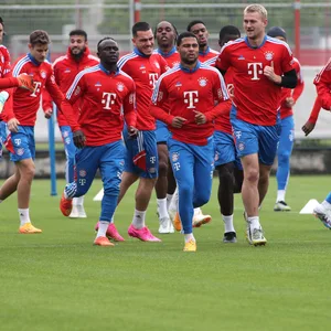 Der FC Bayern beim Training