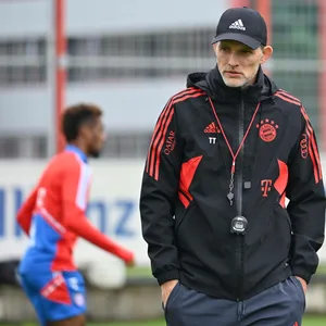 Thomas Tuchel beim Bayern Training