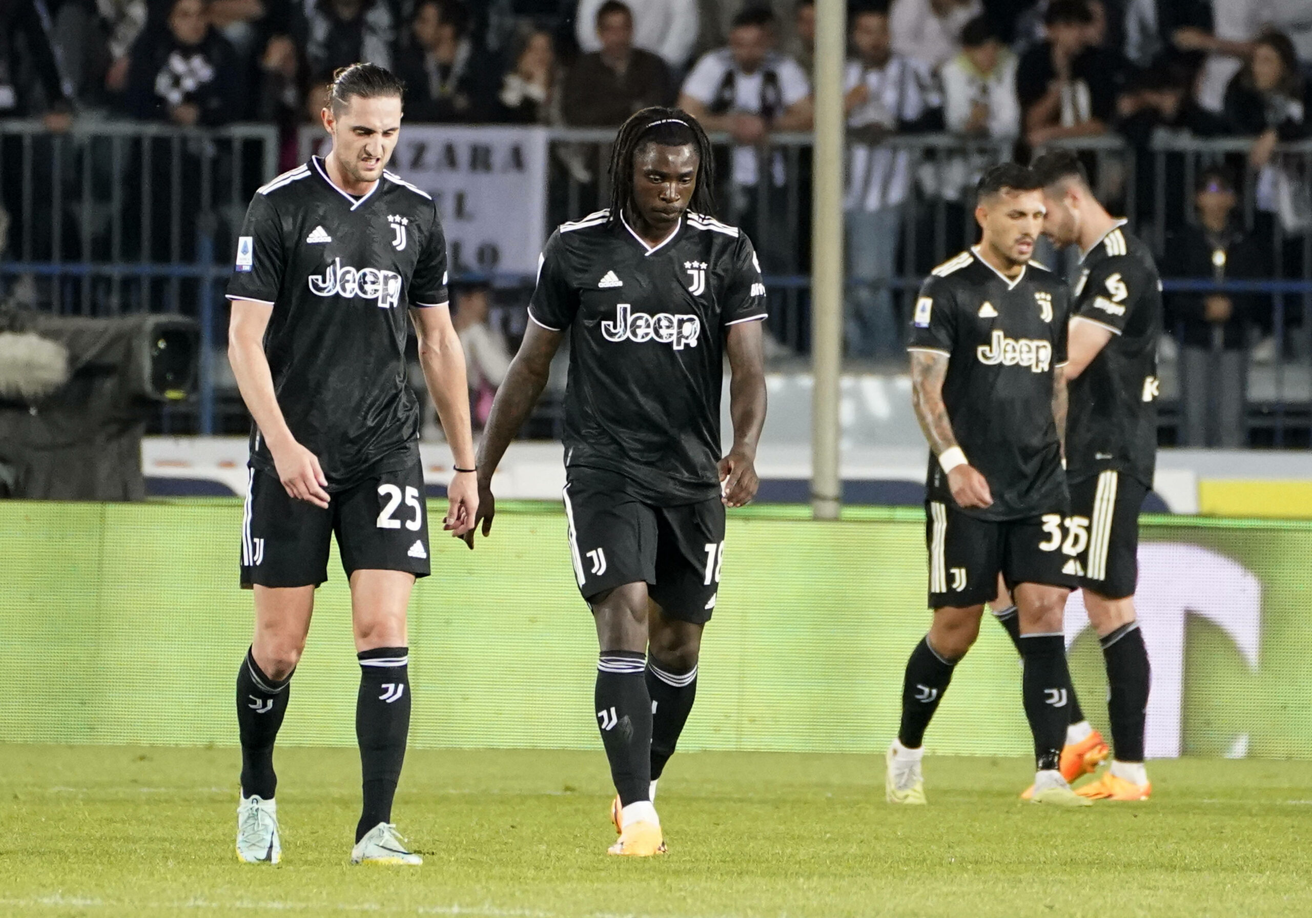Juventus-Spieler sind enttäuscht