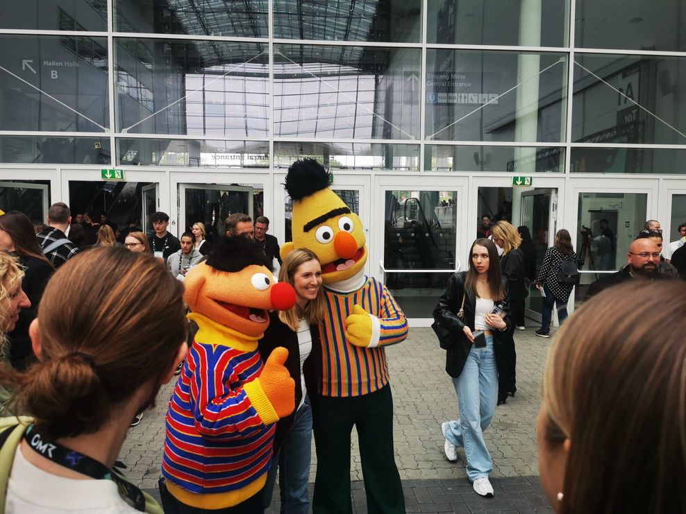 Ernie und Bert auf der OMR