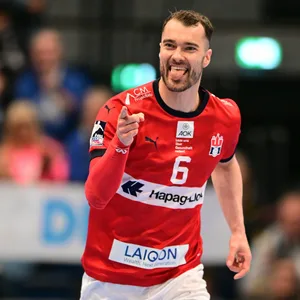 HSVH-Torjäger Casper Mortensen lacht frech