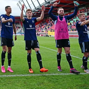 HSV-Jubel in Regensburg