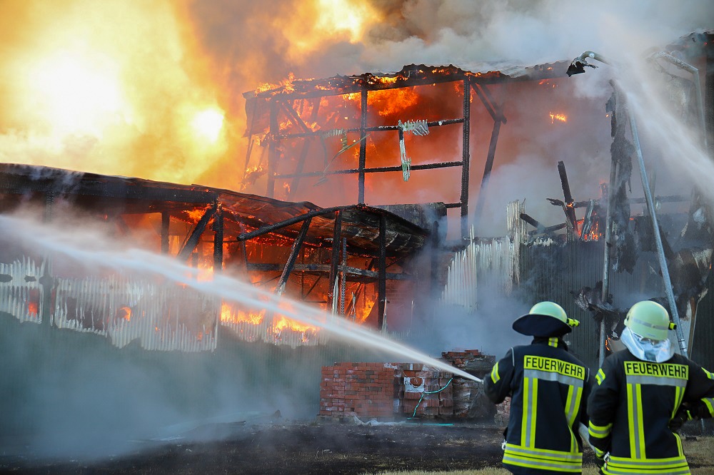 Großbrand im Norden – rund 100 Feuerwehrmänner im Einsatz