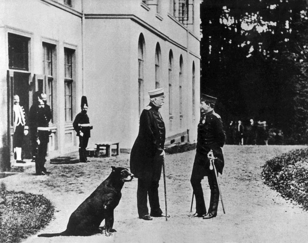 Bismarck mit Kaiser Wilhelm II