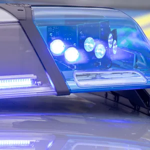 Blaulicht auf Streifenwagen