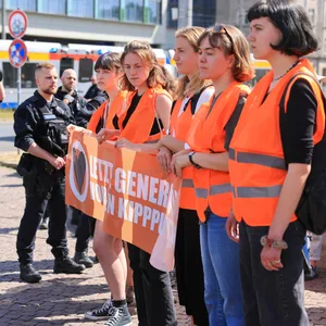 Letzte Generation Protest Reiche