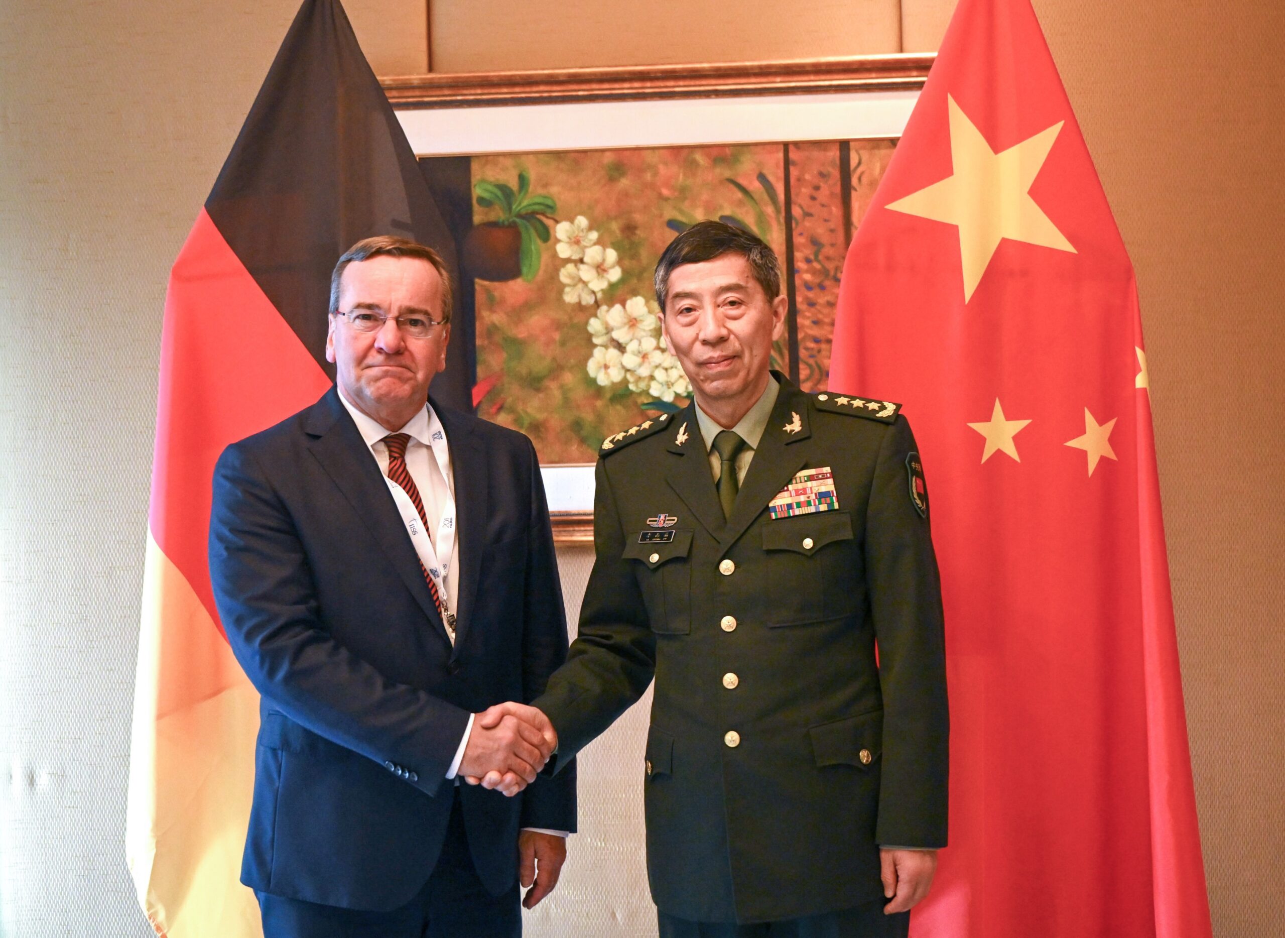 Verteidigungsminister Boris Pistorius (SPD) trifft sich mit dem chinesischen Verteidigungsminister General Li Shangfu.