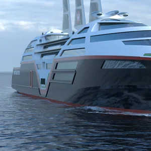 So sieht das erste Konzept des Null-Emissions-Schiffs von Hurtigruten aus.