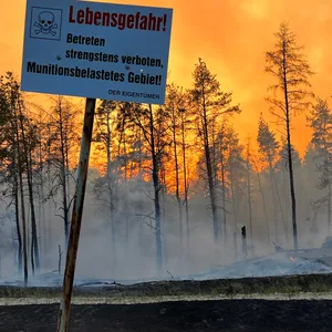 Waldbrand Munition Lübtheen