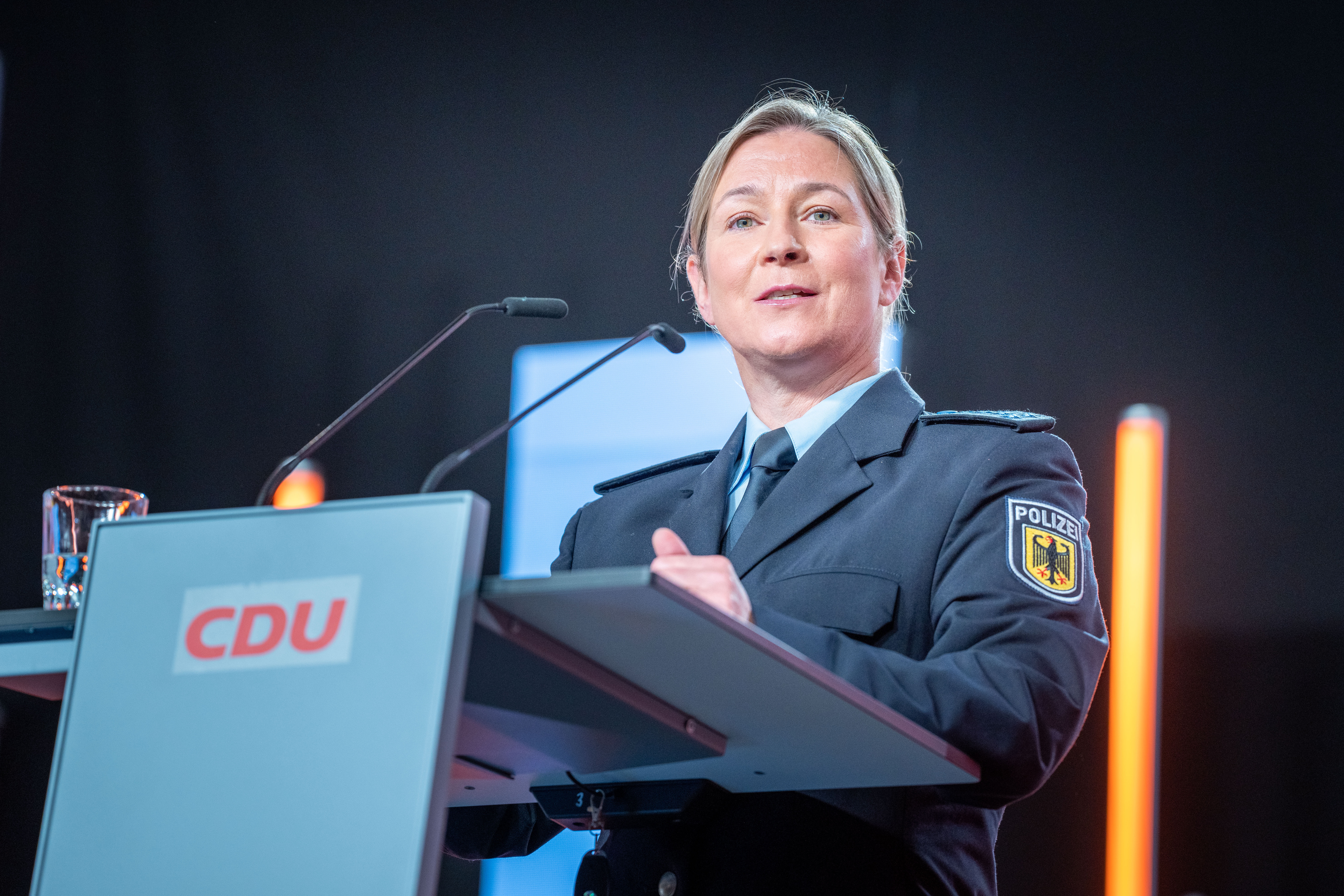 Claudia Pechstein CDU Uniform