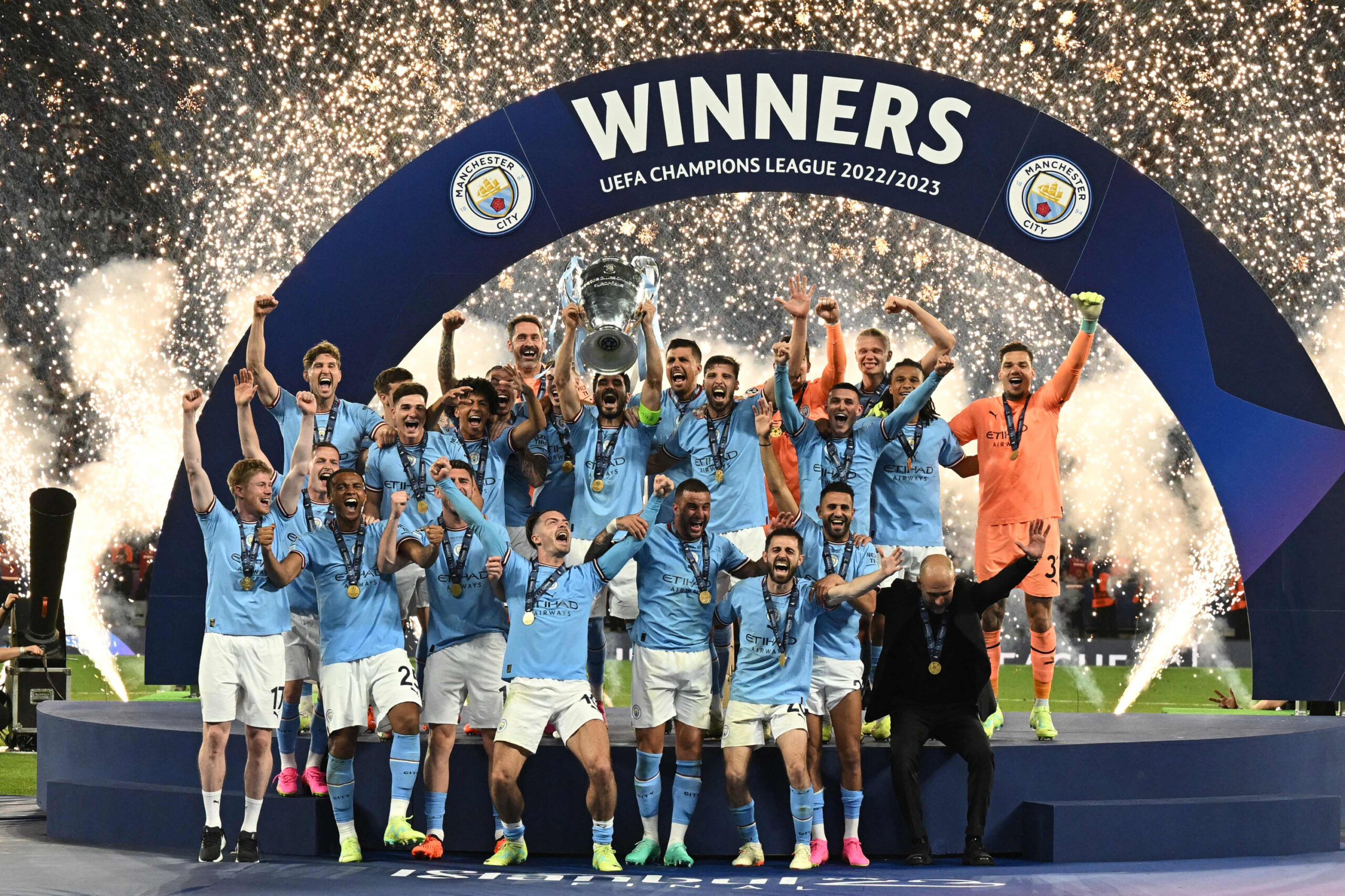 Manchester City feiert den Champions-League-Triumph