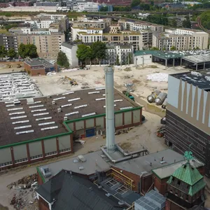 Übersichtsaufnahme des Holsten-Areals in Altona