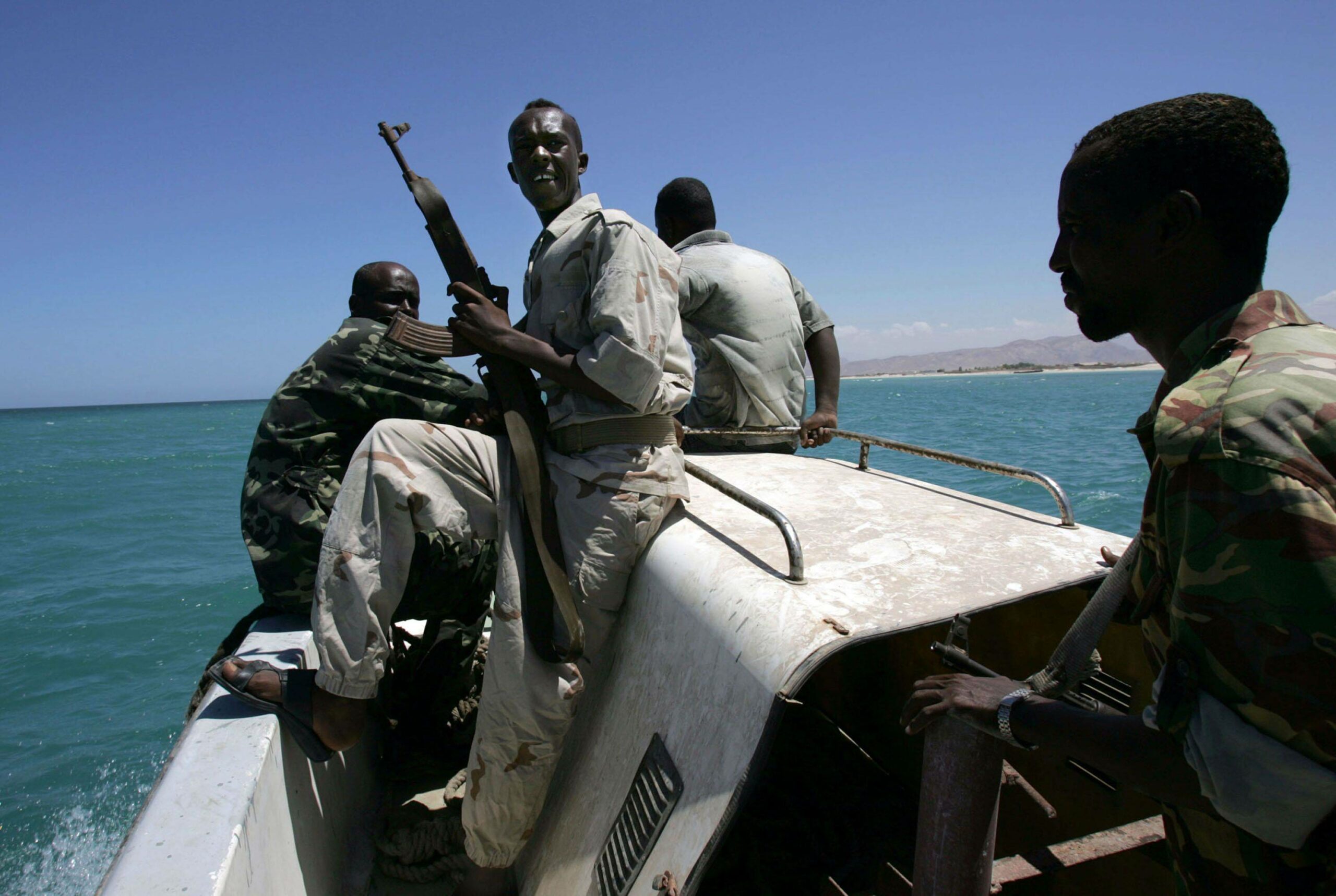 Sicherheitskräfte aus der halbautonomen somalischen Region Puntland patrouillieren