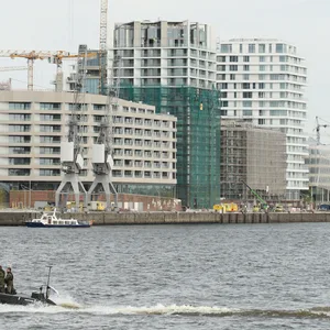Bau von luxuriösen Wohnungen in der HafenCity. (Symbolbild)