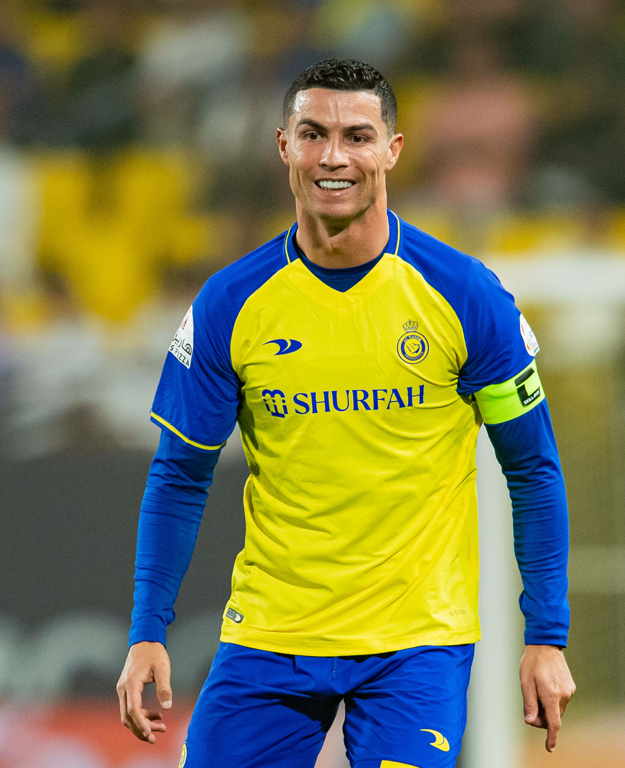 Cristiano Ronaldo lächelt