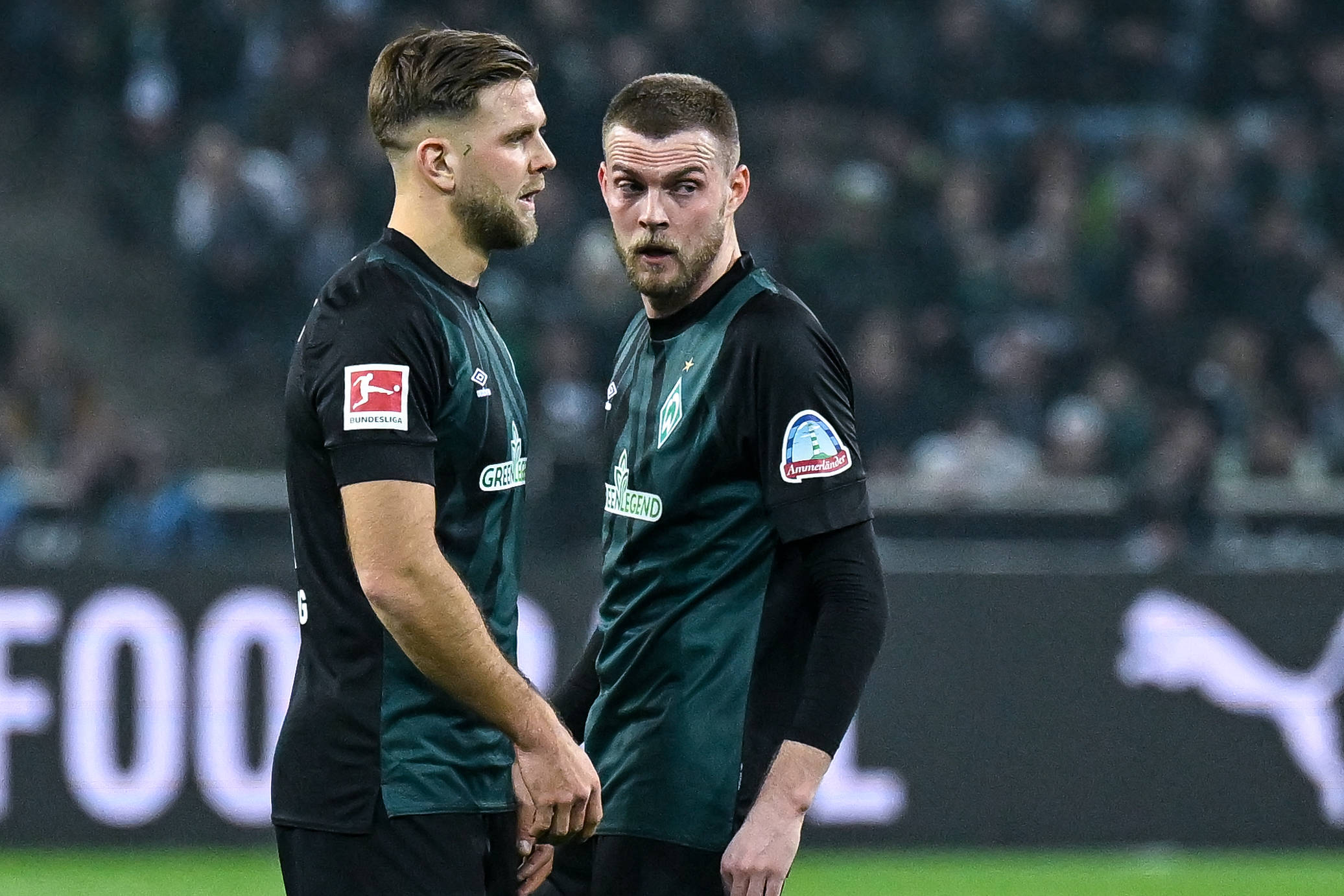 Marvin Ducksch und Niclas Füllkrug beim Spiel vom SV Werder Bremen