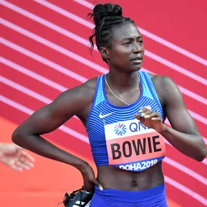 Tori Bowie bei der Leichtathletik-WM 2019 in Doha
