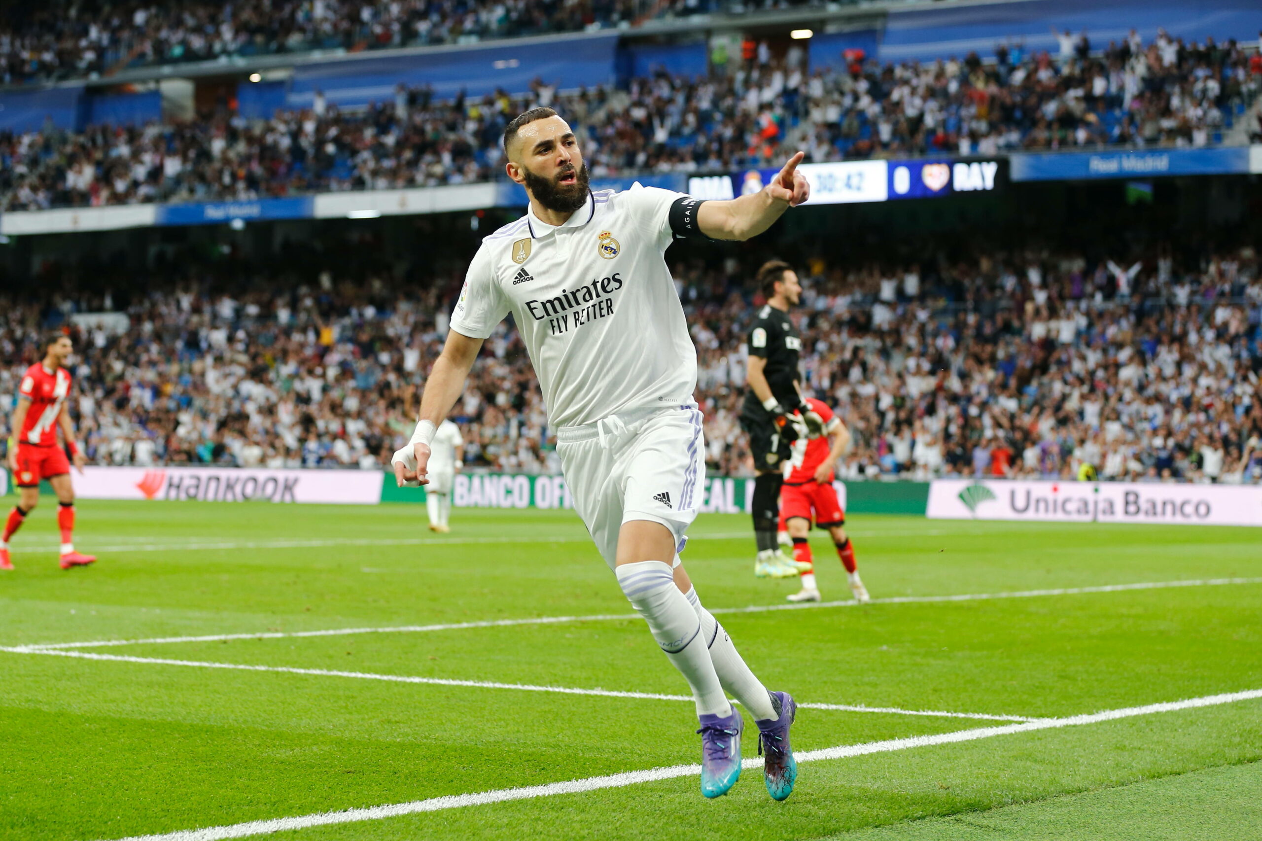 Karim Benzema jubelt nach Tor