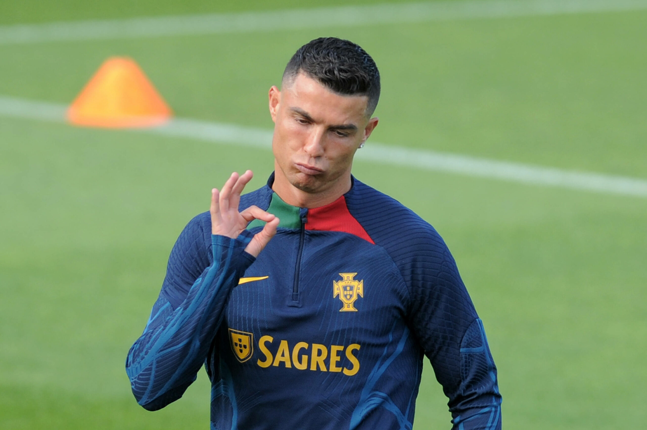 Cristiano Ronaldo im Training der portugiesischen Nationalmannschaft