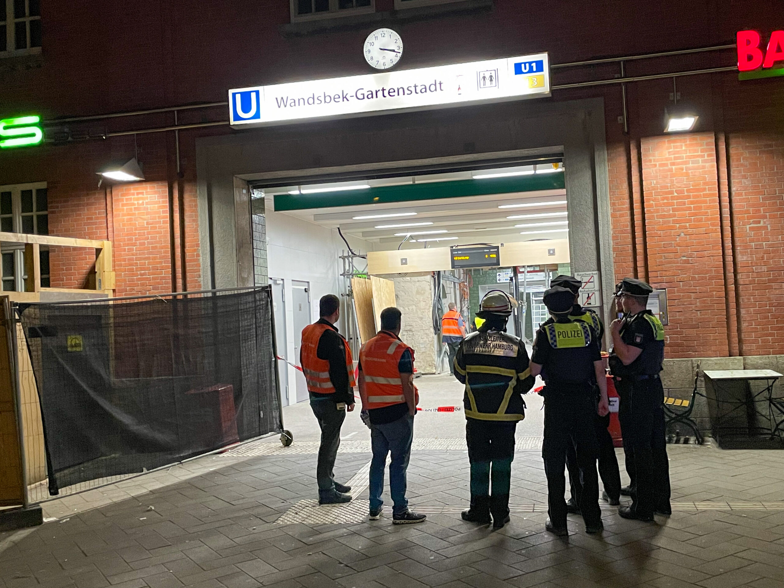 Schrecklicher Unfall am U-Bahnhof Wandsbek-Gartenstadt
