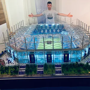 Manuel Preißinger mit seinem HSV-Stadion