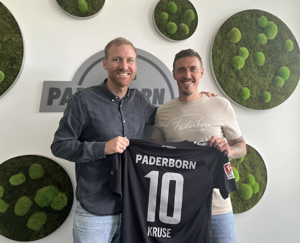 Max Kruse bei der Vorstellung beim SC Paderborn