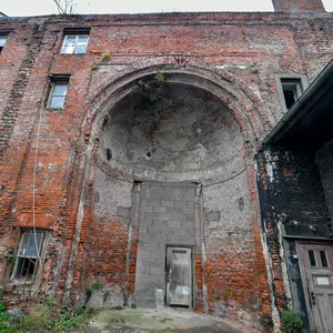 Die Ruine des Poolstraßen-Tempels: Hier ist die sogenannte Apsis zu sehen.