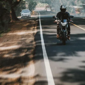 Motorradfahrer (Symbolbild).