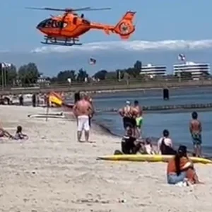 Hubschrauber Strand Großenbrode