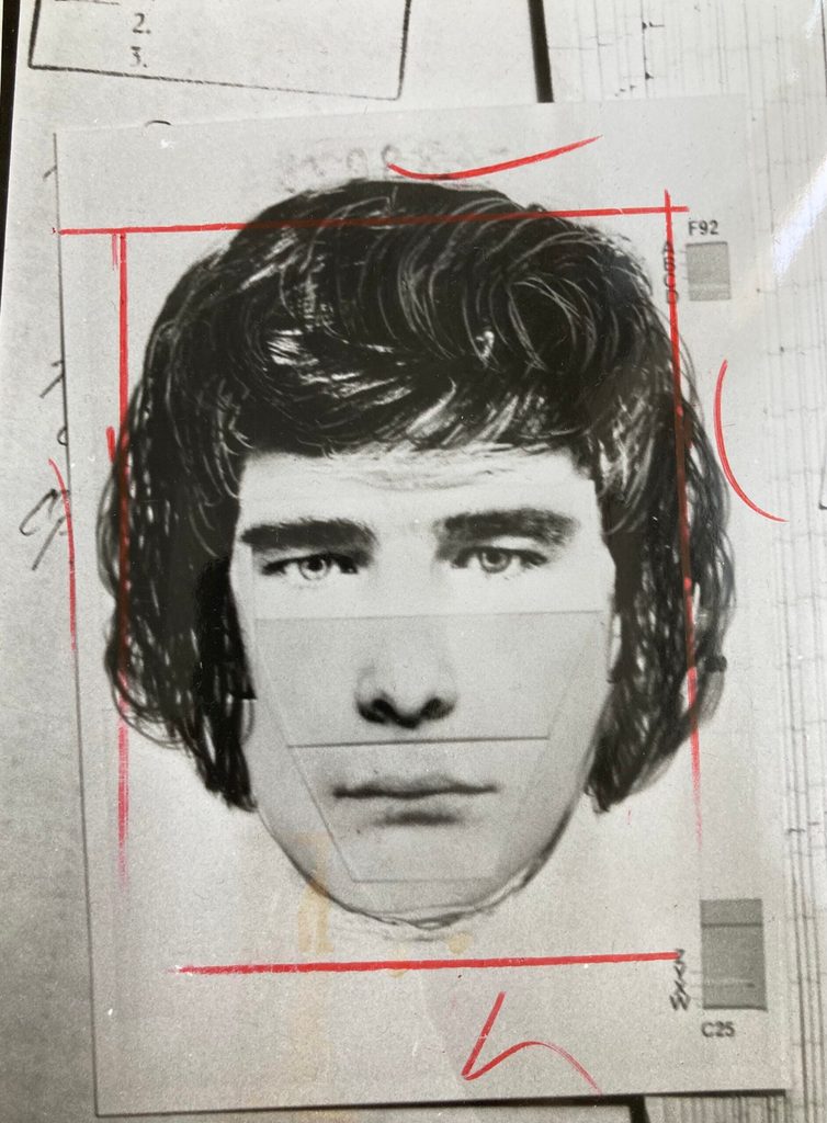 Mit diesem Phantombild suchte die Polizei den Täter. Erst später stellte sich heraus, dass ein Trio für die Taten verantwortlich war.