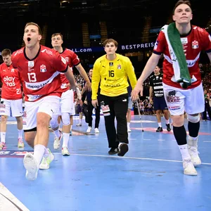 Die Mannschaft des HSV Hamburg macht die Welle