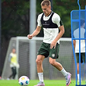 Sturm-Talent Bennet Winter im Training