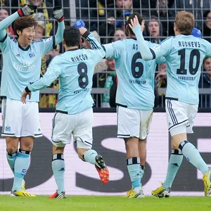 HSV-profi Son jubelt gegen Dortmund