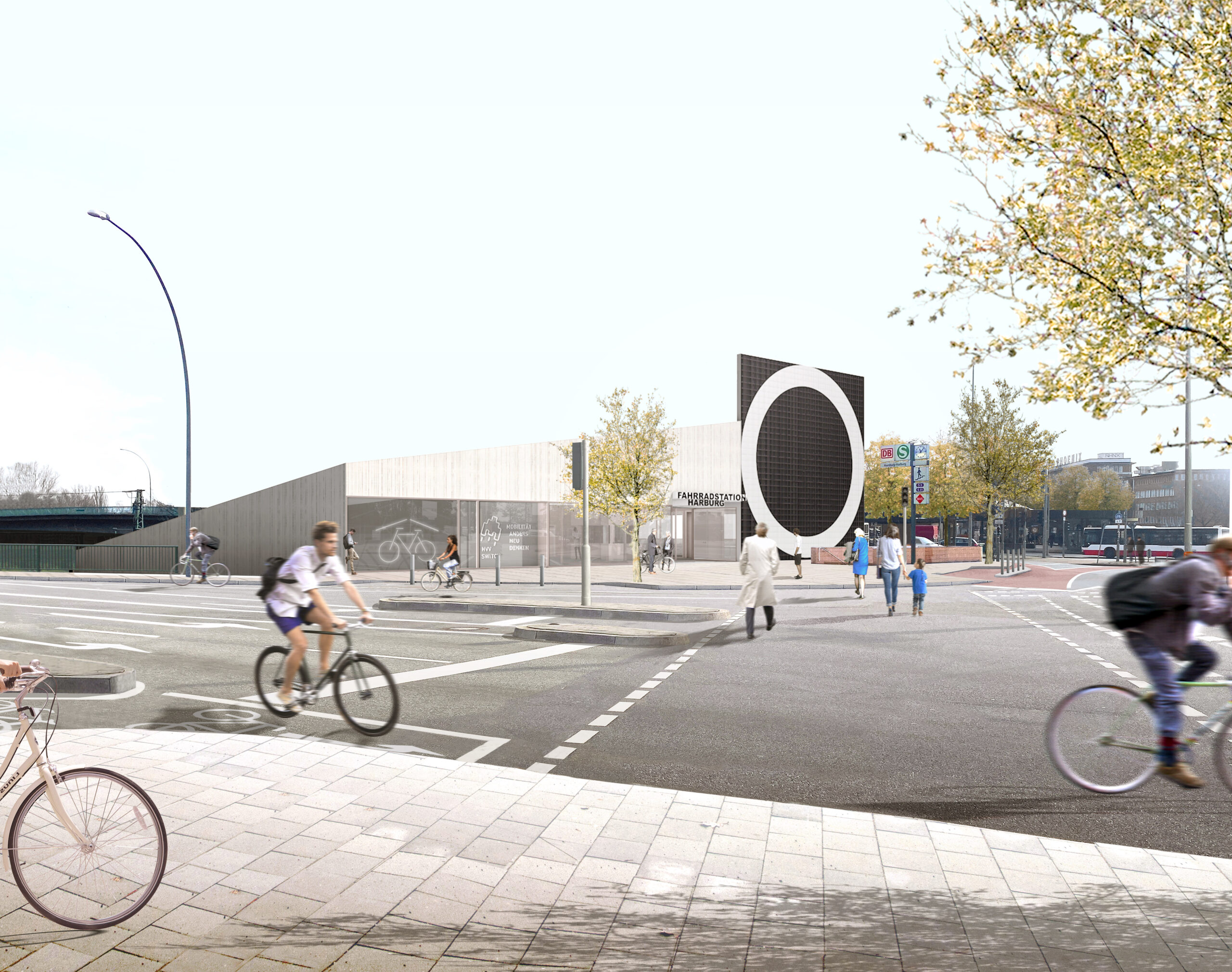 Das Fahrradparkhaus soll mehr als 16 Millionen Euro kosten. (Visualisierung)