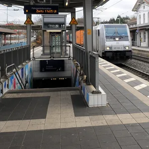 Der Bahnhof in Achim in Niedersachsen