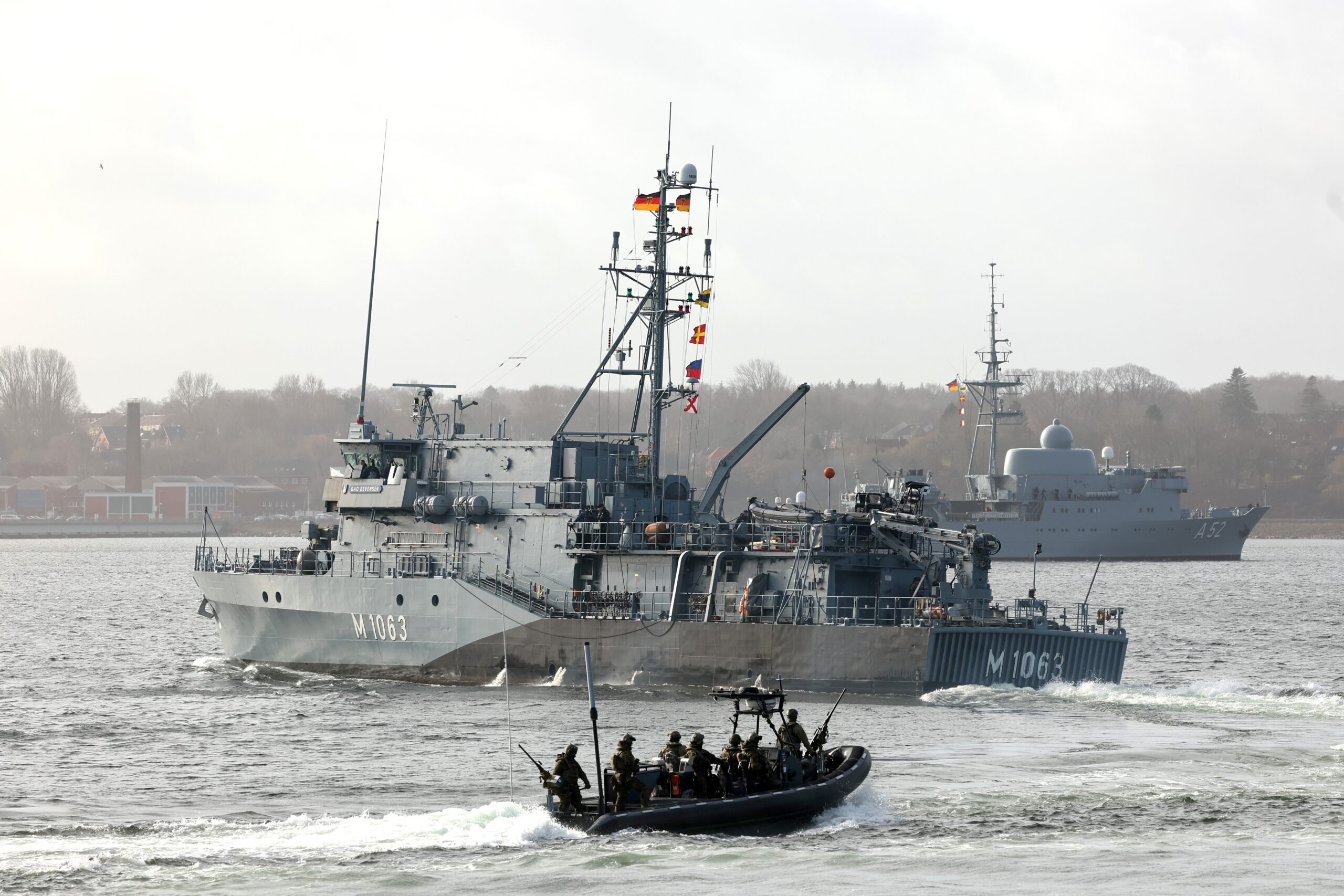 Das Minenjagdboot „Bad Bevensen” läuft am Dienstag für einen Nato-Einsatz aus. (Archivbild)