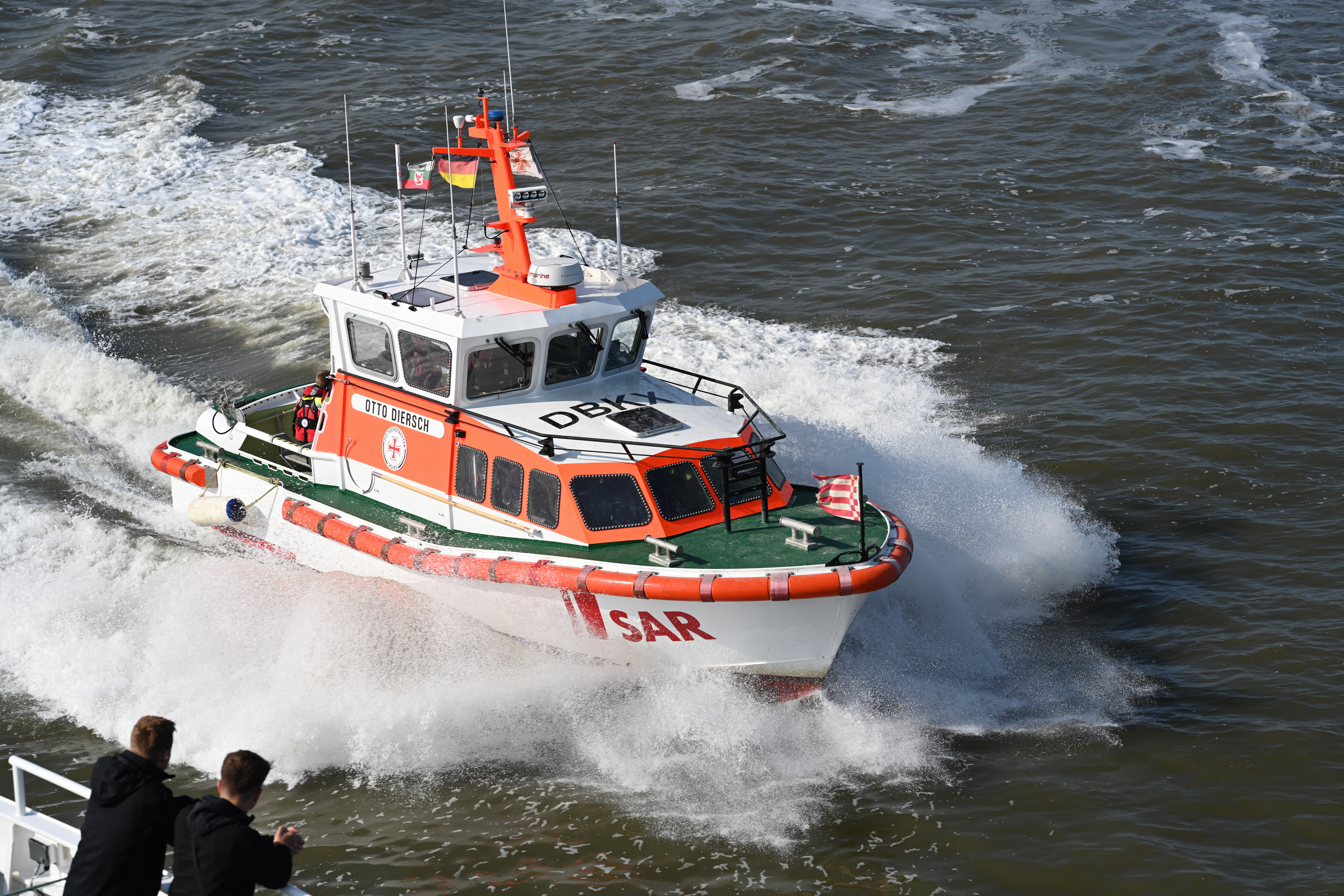 Der Seenotkreuzer „Otto Diersch“ war im Einsatz.